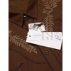image:imageCOOFANDY Mens Western Shirts Long Sleeve Embroideres Cowboy Shirts Casual Button Down Shirt01coffeepattern1