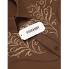 image:imageCOOFANDY Mens Western Shirts Long Sleeve Embroideres Cowboy Shirts Casual Button Down ShirtBrown Pattern 4