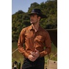 image:imageCOOFANDY Mens Western Shirts Long Sleeve Embroideres Cowboy Shirts Casual Button Down ShirtBrown Star