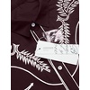 image:imageCOOFANDY Mens Western Shirts Long Sleeve Embroideres Cowboy Shirts Casual Button Down ShirtWine Redwhite