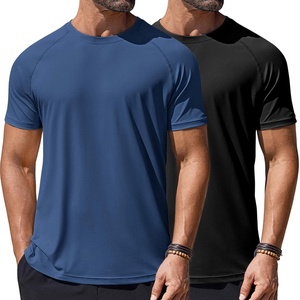 image:imageCOOFANDY Mens Swim Shirt UPF 50 Rash Guard Beach Tshirt Workout Quick Dry T Shirts for Running Surfing and HikingBlacknavy Blue