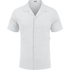 image:imageCOOFANDY Mens Short Sleeve Shirts Casual Button Down Shirts Cuban Textured Summer Beach ShirtsWhite