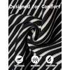 image:imageCOOFANDY Mens Knit Button Down Shirts Short Sleeve Polo Shirt Vintage Striped Casual ShirtsBlack Beige