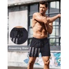 image:imageCOOFANDY Mens Running Athletic Shorts 5 Inch 2 Pack Gym Workout Shorts Fitted Exercise Hiking Shorts with Zipper PocketBlack American Flag
