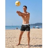 image:imageCOOFANDY Mens Swim Trunks Quick Dry Swimsuit Color Block Board Short Bathing Suit Swimwear with Mesh LinerA Black