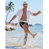 image:imageCOOFANDY Mens Swim Trunks Quick Dry Swimsuit Color Block Board Short Bathing Suit Swimwear with Mesh LinerA Black