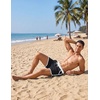 image:imageCOOFANDY Mens Swim Trunks Quick Dry Swimsuit Color Block Board Short Bathing Suit Swimwear with Mesh LinerA Black