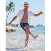 image:imageCOOFANDY Mens Swim Trunks Quick Dry Swimsuit Color Block Board Short Bathing Suit Swimwear with Mesh LinerB Navy Blue