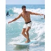 image:imageCOOFANDY Mens Swim Trunks Quick Dry Swimsuit Color Block Board Short Bathing Suit Swimwear with Mesh LinerB White