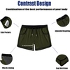 image:imageCOOFANDY Mens Swim Trunks Quick Dry Swimsuit Color Block Board Short Bathing Suit Swimwear with Mesh LinerC Army Green