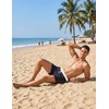 image:imageCOOFANDY Mens Swim Trunks Quick Dry Swimsuit Color Block Board Short Bathing Suit Swimwear with Mesh LinerC Navy Blue