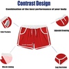 image:imageCOOFANDY Mens Swim Trunks Quick Dry Swimsuit Color Block Board Short Bathing Suit Swimwear with Mesh LinerD Red