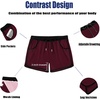 image:imageCOOFANDY Mens Swim Trunks Quick Dry Swimsuit Color Block Board Short Bathing Suit Swimwear with Mesh LinerD Wine Red