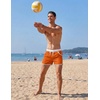 image:imageCOOFANDY Mens Swim Trunks Quick Dry Swimsuit Color Block Board Short Bathing Suit Swimwear with Mesh LinerOrange