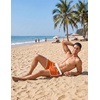 image:imageCOOFANDY Mens Swim Trunks Quick Dry Swimsuit Color Block Board Short Bathing Suit Swimwear with Mesh LinerOrange