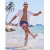 image:imageCOOFANDY Mens Swim Trunks Quick Dry Swimsuit Color Block Board Short Bathing Suit Swimwear with Mesh LinerP American Flag 2