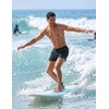 image:imageCOOFANDY Mens Swim Trunks Quick Dry Swimsuit Color Block Board Short Bathing Suit Swimwear with Mesh LinerP Black Palm