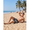image:imageCOOFANDY Mens Swim Trunks Quick Dry Swimsuit Color Block Board Short Bathing Suit Swimwear with Mesh LinerP Black Plant Flower