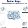 image:imageCOOFANDY Mens Swim Trunks Quick Dry Swimsuit Color Block Board Short Bathing Suit Swimwear with Mesh LinerP Blue Palm Leaf