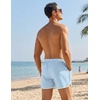 image:imageCOOFANDY Mens Swim Trunks Quick Dry Swimsuit Color Block Board Short Bathing Suit Swimwear with Mesh LinerP Blue Stripe