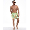 image:imageCOOFANDY Mens Swim Trunks Quick Dry Swimsuit Color Block Board Short Bathing Suit Swimwear with Mesh LinerP Green Hawaiian Flower