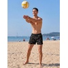 image:imageCOOFANDY Mens Swim Trunks Quick Dry Swimsuit Color Block Board Short Bathing Suit Swimwear with Mesh LinerP Pink Shark