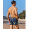 image:imageCOOFANDY Mens Swim Trunks Quick Dry Swimsuit Color Block Board Short Bathing Suit Swimwear with Mesh LinerW Blue Flower