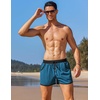 image:imageCOOFANDY Mens Swim Trunks Quick Dry Swimsuit Color Block Board Short Bathing Suit Swimwear with Mesh LinerW Light Blue