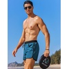 image:imageCOOFANDY Mens Swim Trunks Quick Dry Swimsuit Color Block Board Short Bathing Suit Swimwear with Mesh LinerW Light Blue