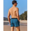 image:imageCOOFANDY Mens Swim Trunks Quick Dry Swimsuit Color Block Board Short Bathing Suit Swimwear with Mesh LinerW Light Blue