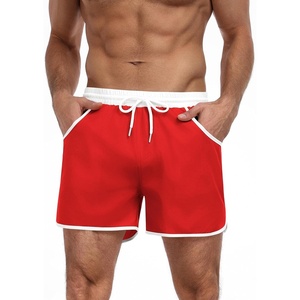 image:imageCOOFANDY Mens Swim Trunks Quick Dry Swimsuit Color Block Board Short Bathing Suit Swimwear with Mesh LinerD Red