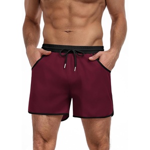 image:imageCOOFANDY Mens Swim Trunks Quick Dry Swimsuit Color Block Board Short Bathing Suit Swimwear with Mesh LinerD Wine Red