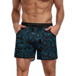 image:imageCOOFANDY Mens Swim Trunks Quick Dry Swimsuit Color Block Board Short Bathing Suit Swimwear with Mesh LinerP Black Palm