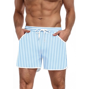 image:imageCOOFANDY Mens Swim Trunks Quick Dry Swimsuit Color Block Board Short Bathing Suit Swimwear with Mesh LinerP Blue Stripe