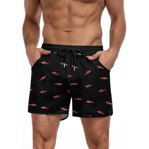 image:imageCOOFANDY Mens Swim Trunks Quick Dry Swimsuit Color Block Board Short Bathing Suit Swimwear with Mesh LinerP Pink Shark