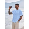 image:imageCOOFANDY Mens Henley TShirts Short Sleeve Casual Button Henley Shirts Band Collar Tee Summer Beach Hippie Shirts