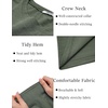 image:imageCOOFANDY Mens T Shirt Short Sleeve Classic Crew Neck TShirt Casual Summer Basic Tee ShirtsArmy Green