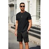 image:imageCOOFANDY Mens T Shirt Short Sleeve Classic Crew Neck TShirt Casual Summer Basic Tee ShirtsBlack