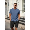 image:imageCOOFANDY Mens T Shirt Short Sleeve Classic Crew Neck TShirt Casual Summer Basic Tee ShirtsBlue