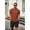 image:imageCOOFANDY Mens T Shirt Short Sleeve Classic Crew Neck TShirt Casual Summer Basic Tee ShirtsCaramel