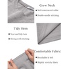 image:imageCOOFANDY Mens T Shirt Short Sleeve Classic Crew Neck TShirt Casual Summer Basic Tee ShirtsLight Gray