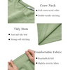 image:imageCOOFANDY Mens T Shirt Short Sleeve Classic Crew Neck TShirt Casual Summer Basic Tee ShirtsLight Green