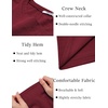 image:imageCOOFANDY Mens T Shirt Short Sleeve Classic Crew Neck TShirt Casual Summer Basic Tee ShirtsWine Red