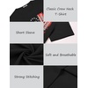 image:imageCOOFANDY Mens T Shirt Short Sleeve Classic Crew Neck TShirt Casual Summer Basic Tee ShirtsY Black Red White Flag