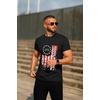 image:imageCOOFANDY Mens T Shirt Short Sleeve Classic Crew Neck TShirt Casual Summer Basic Tee ShirtsY Black Red White Flag