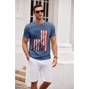 image:imageCOOFANDY Mens T Shirt Short Sleeve Classic Crew Neck TShirt Casual Summer Basic Tee ShirtsY Blue Red White Flag