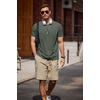 image:imageCOOFANDY Mens T Shirt Short Sleeve Classic Crew Neck TShirt Casual Summer Basic Tee ShirtsYblackArmy GreenBlue3 Pack