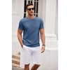 image:imageCOOFANDY Mens T Shirt Short Sleeve Classic Crew Neck TShirt Casual Summer Basic Tee ShirtsYblackWhiteBlue3 Pack