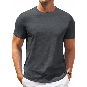 image:imageCOOFANDY Mens T Shirt Short Sleeve Classic Crew Neck TShirt Casual Summer Basic Tee ShirtsDark Gray