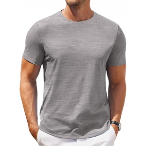 image:imageCOOFANDY Mens T Shirt Short Sleeve Classic Crew Neck TShirt Casual Summer Basic Tee ShirtsLight Gray